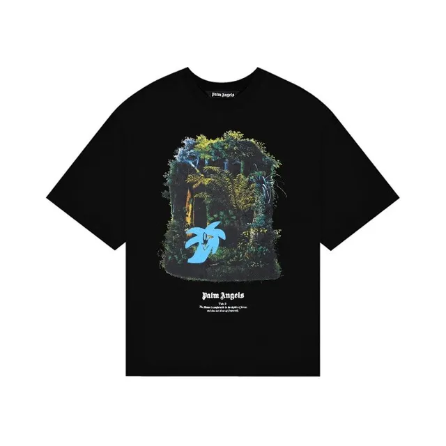 Palm Angels Graphic Tee Jungle Palm Print