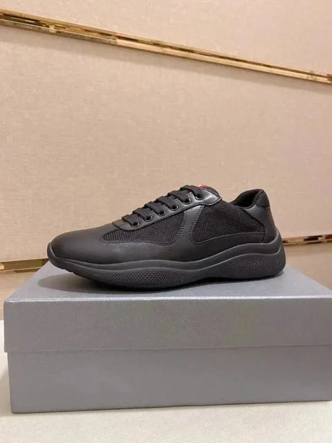 Prada Linea Rossa Sneaker Black Mesh and Leather