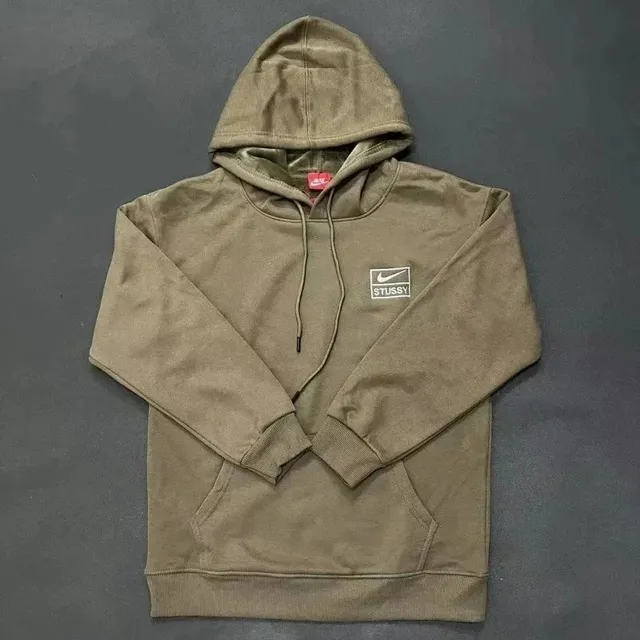 Nike × Stüssy Tech Fleece Hoodie Olive