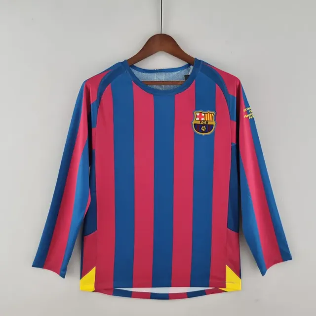05-06 barcelona home long sleeves