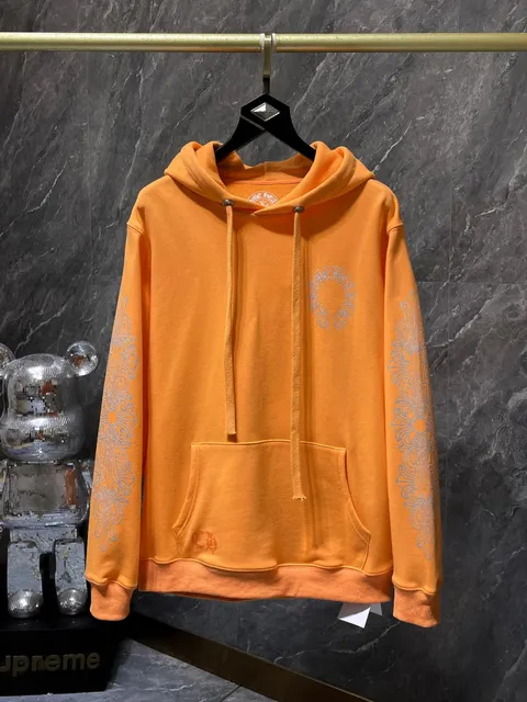 Chrome Hearts Hoodie Ornate Sleeve Print