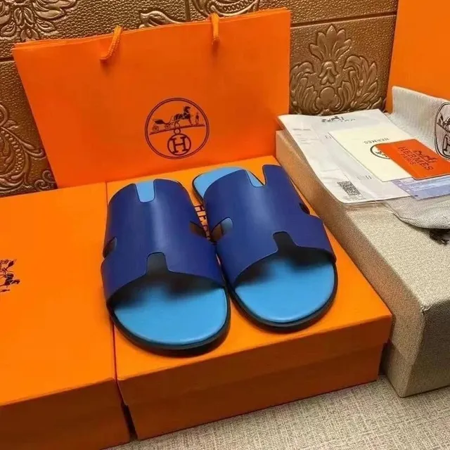 Hermès Oran Sandal Two-Tone Blue