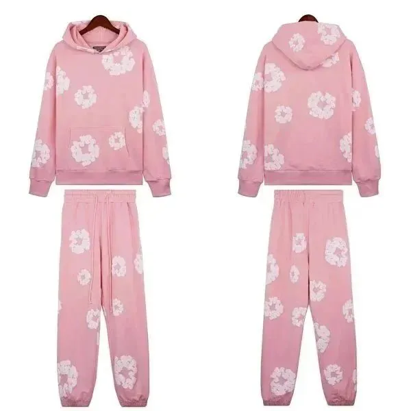 Hoodie and Jogger Set Floral Print