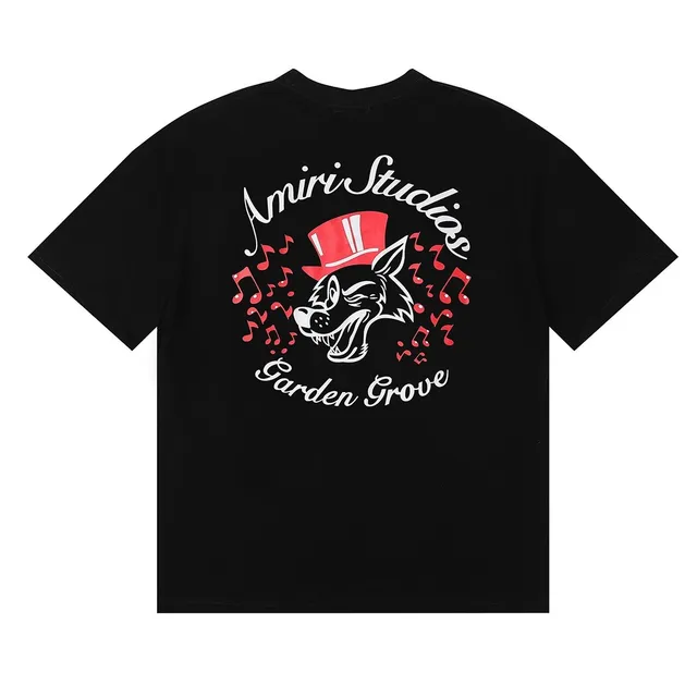Amiri Graphic Tee Garden Grove Wolf