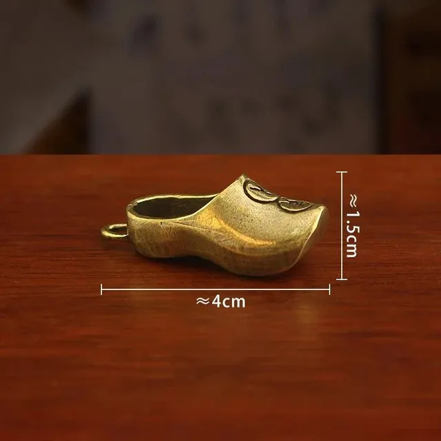 Jordan Clog Charm Brass Miniature