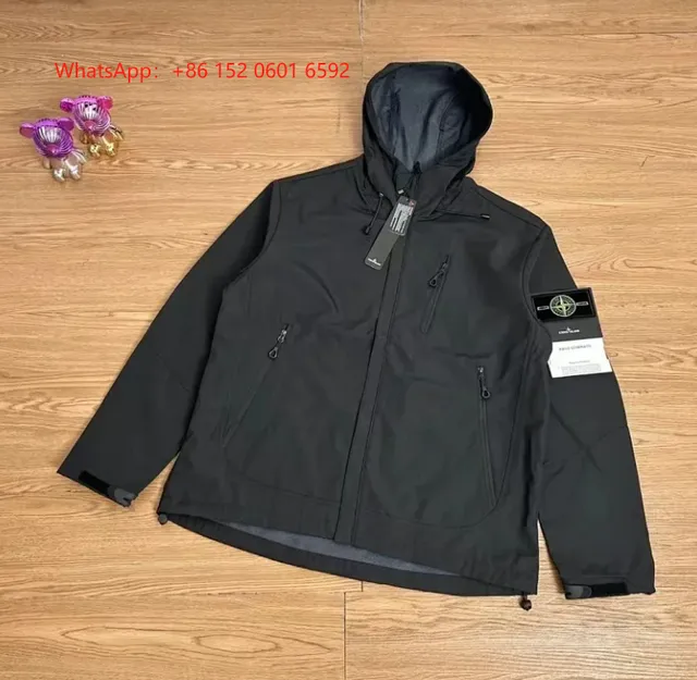 Stone Island Hooded Jacket Compass Patch