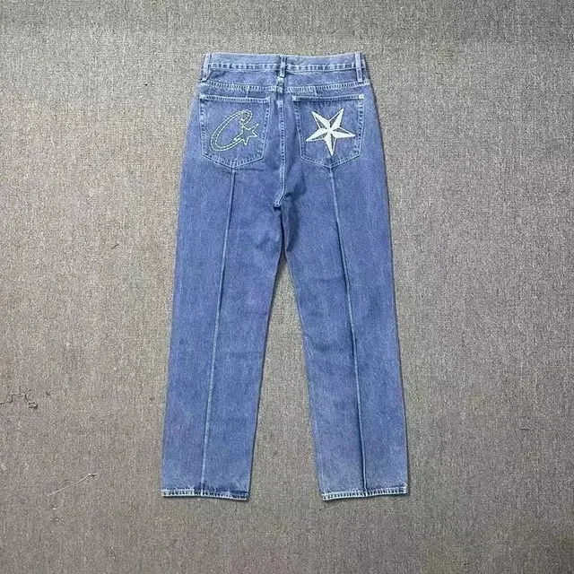 Corteiz Star Patch Jeans Embroidered Back Pockets