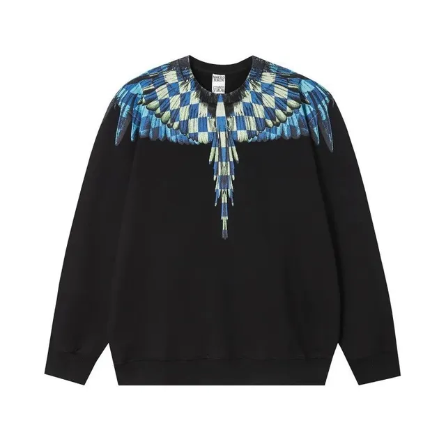 Marcelo Burlon Wings Sweatshirt Checkerboard Wings