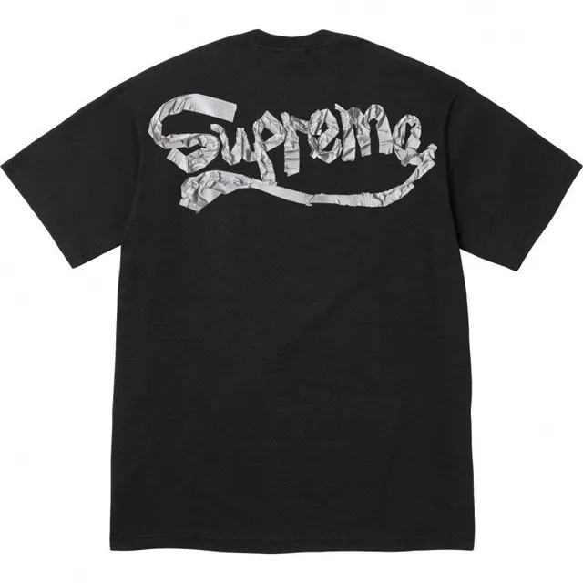 Supreme Box Logo Tee Crumpled Foil