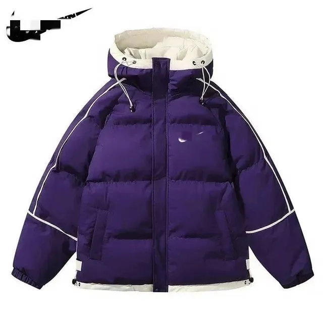 Nike Puffer Jacket Purple with White Trim
