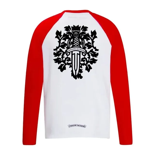 Chrome Hearts Raglan Long Sleeve Tee Crest Print