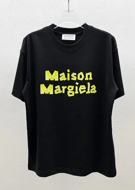 Maison Margiela Logo T-Shirt Bold Yellow Print