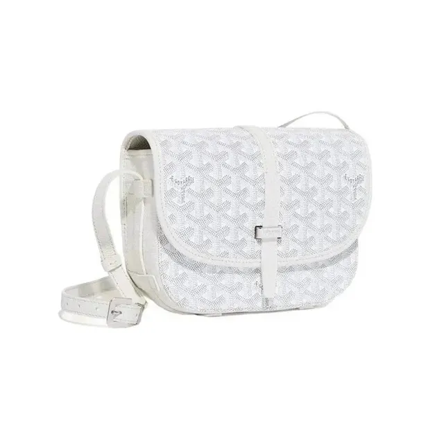 Goyard Saint Louis Bag White Goyardine Canvas