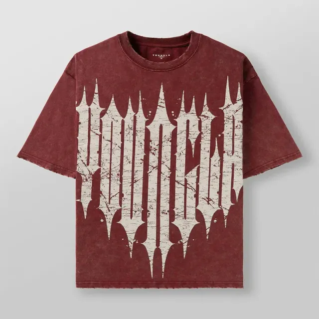 YoungLA Graphic Tee Distressed Logo Print