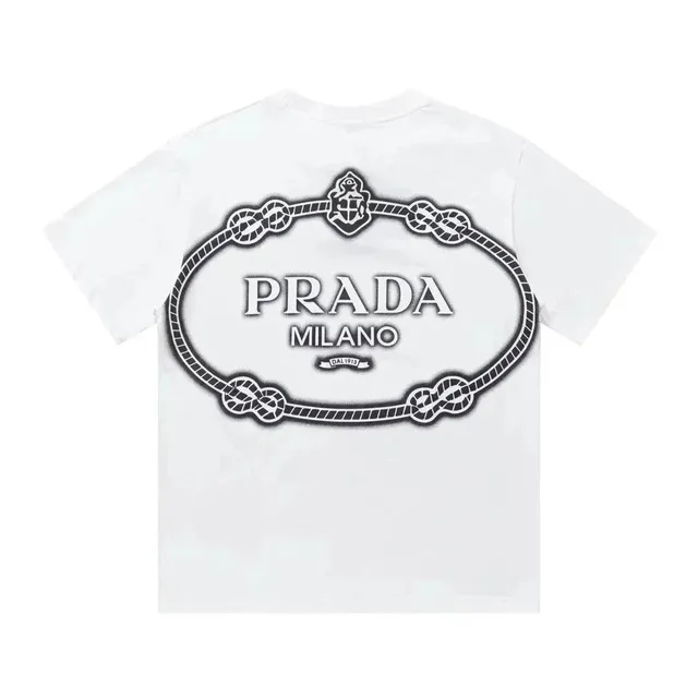 Prada Logo T-Shirt Rope Logo Print