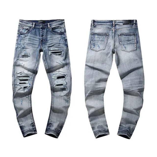 Amiri 501 Jeans Distressed Light Wash