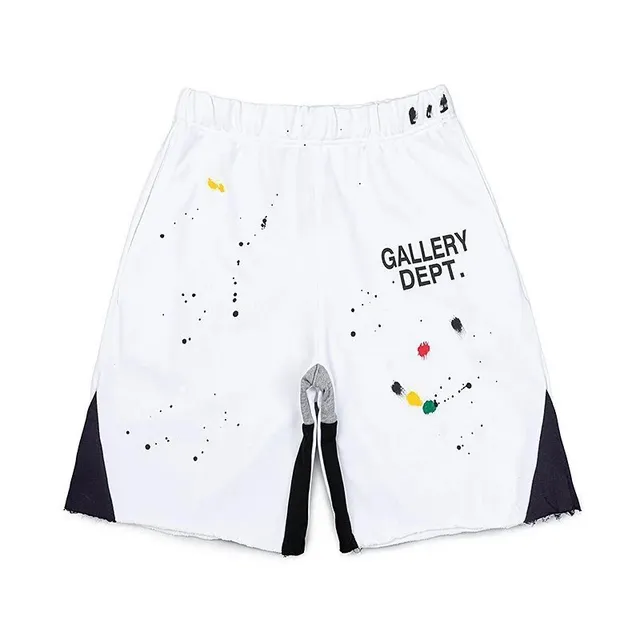 Paint Splatter Shorts Gallery Dept. Logo Print