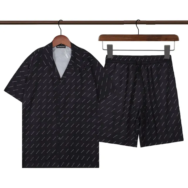 Balenciaga Logo-Print Short Set