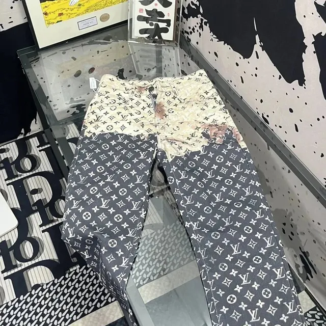Louis Vuitton Monogram Jeans Two-Tone Patchwork