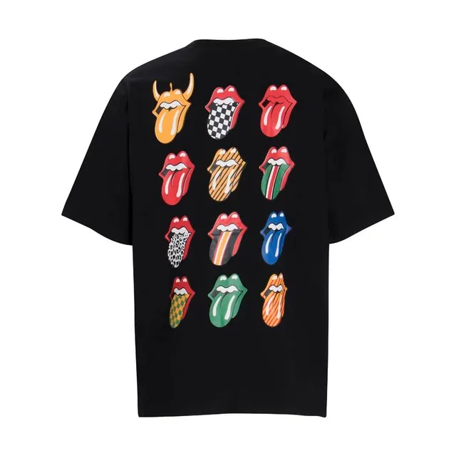 Versace T-Shirt Multi Tongue Print