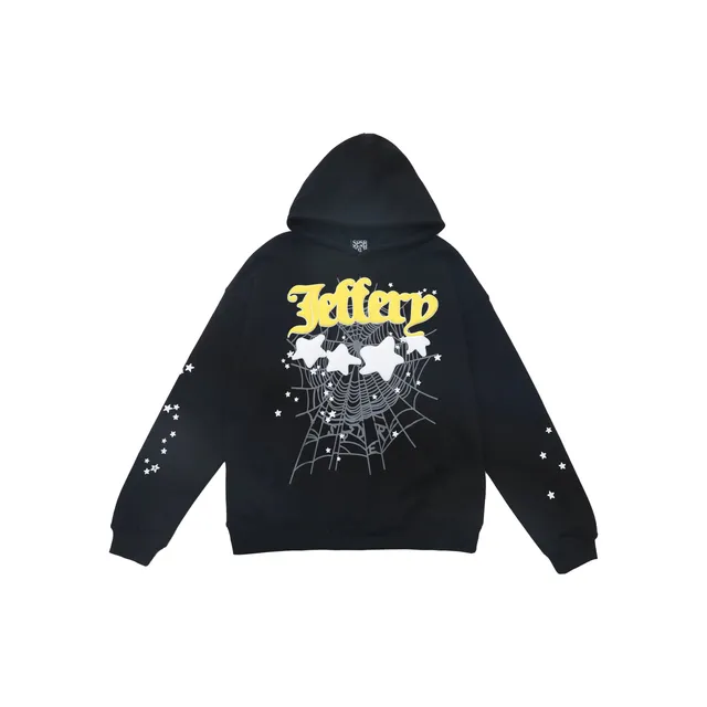 Sp5der Hoodie Spiderweb Star Print