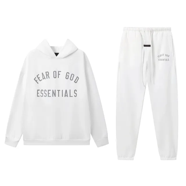 Hoodie and Joggers Set Fear of God Essentials Arch Logo
