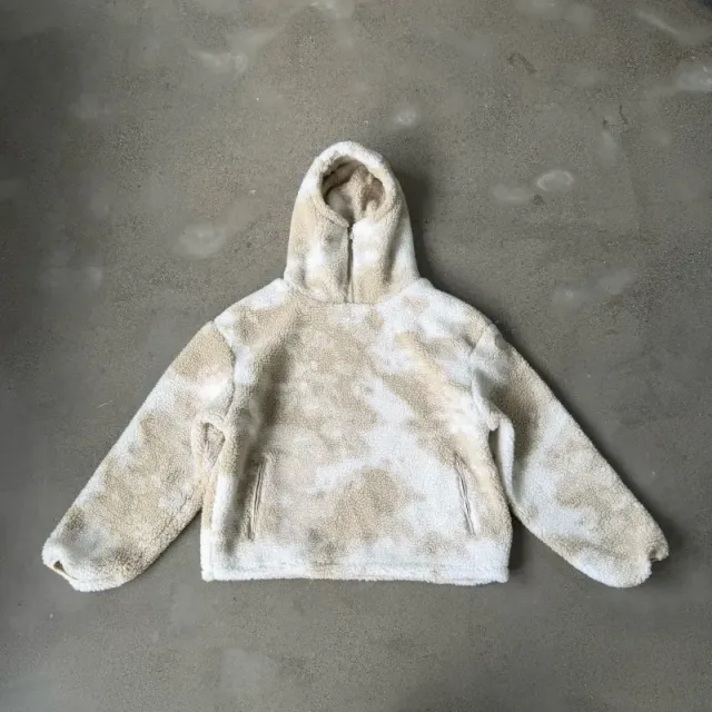 Fleece Hooded Jacket Tie-Dye