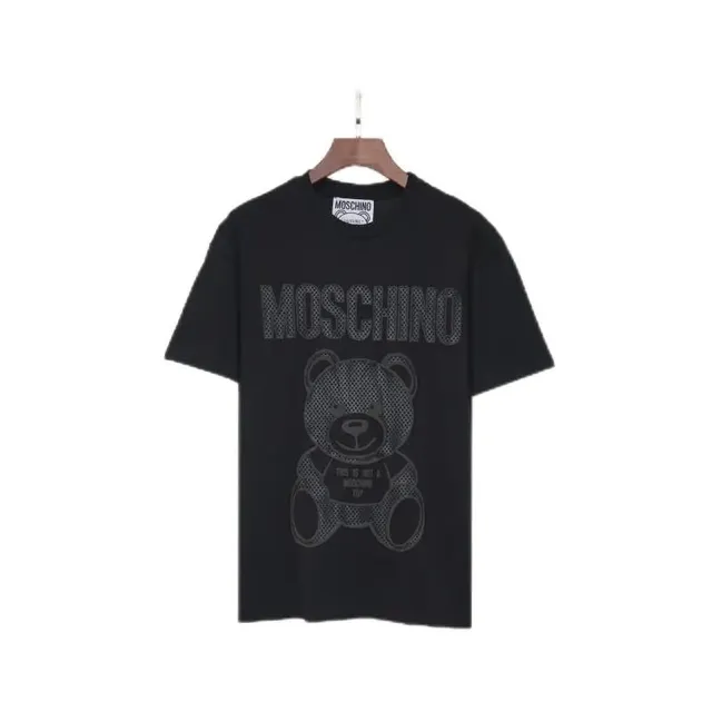 Moschino Bear Logo Tee Mesh Bear Print
