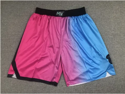NBA Basketball Shorts Gradient Pink to Blue