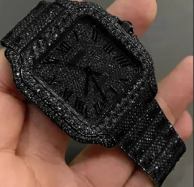 Santos de Cartier Full Pave Black