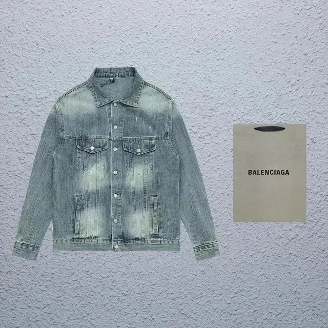 Balenciaga Denim Jacket Acid Wash