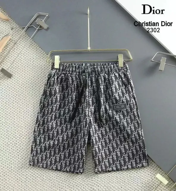 Logo-Print Shorts Oblique Dior Pattern