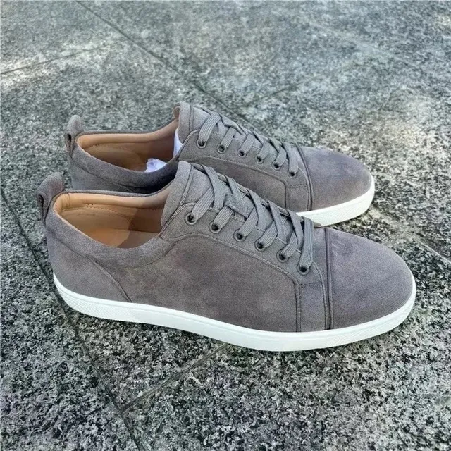 Christian Louboutin Louis Junior Suede Grey