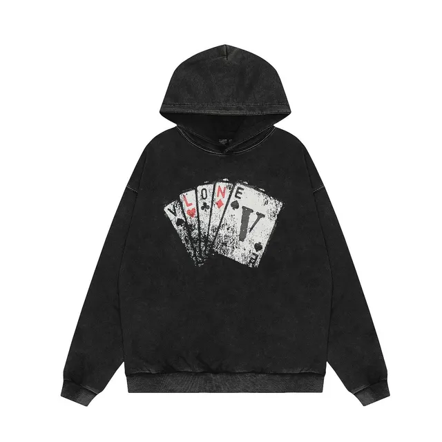 Off-White Hoodie Playing Cards Print