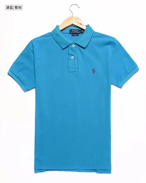 Polo Ralph Lauren Polo Shirt Lake Blue with Purple Pony