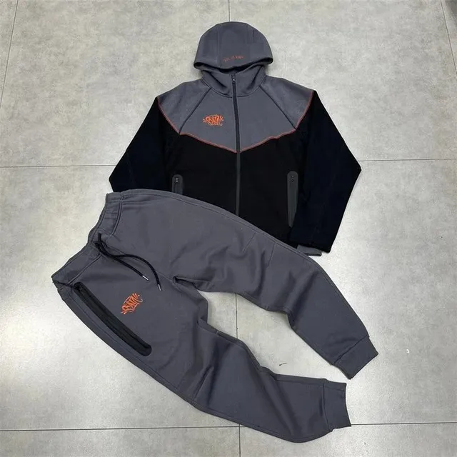Syna World Hoodie and Joggers Set Two-Tone with Logo