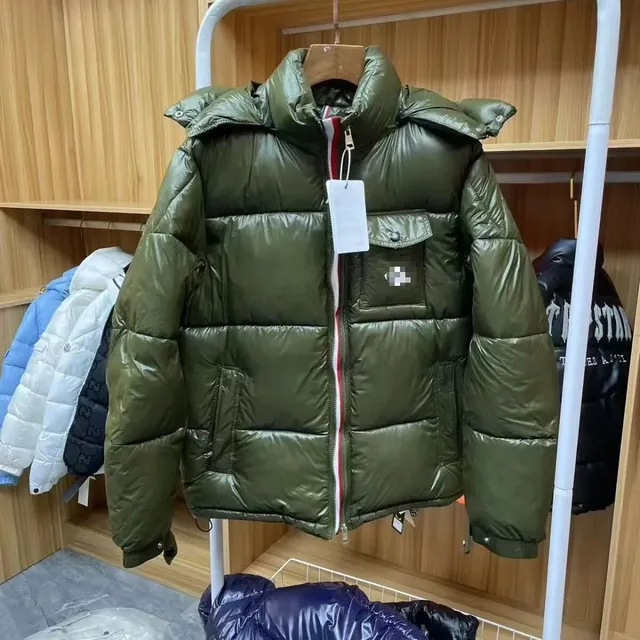 Moncler Puffer Jacket Shiny Olive