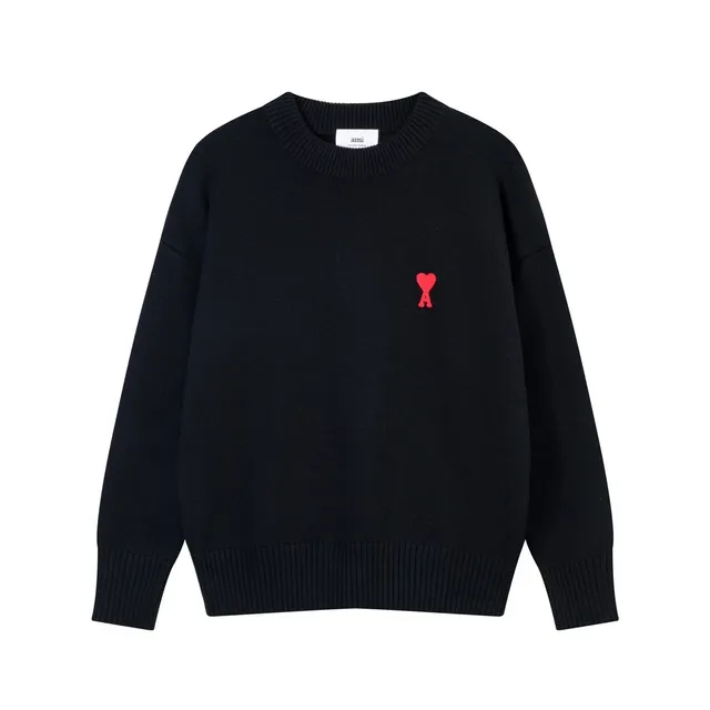 AMI Paris Knit Sweater Heart Logo