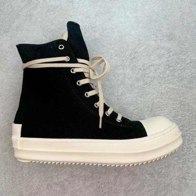 Rick Owens Spike Sole High Black/White
