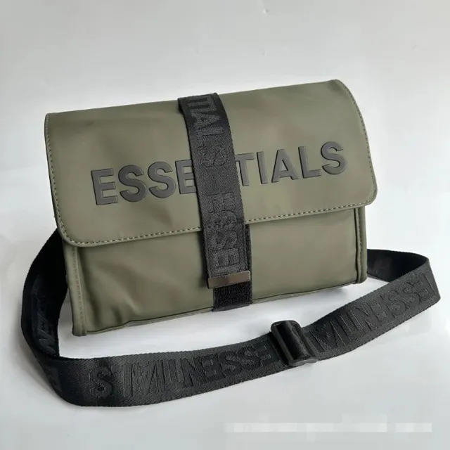 Fear of God Essentials Crossbody Bag Olive with Logo Strap