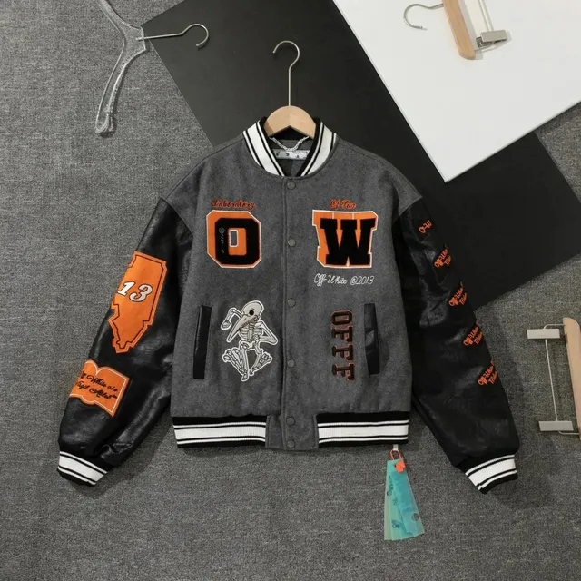 Off-White Varsity Jacket Skeleton Patch