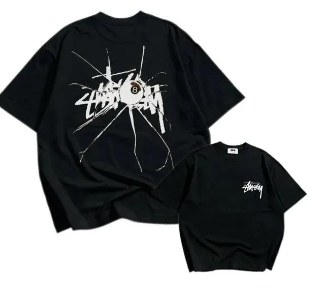 Stüssy Graphic T-Shirt 8-Ball Shattered Print