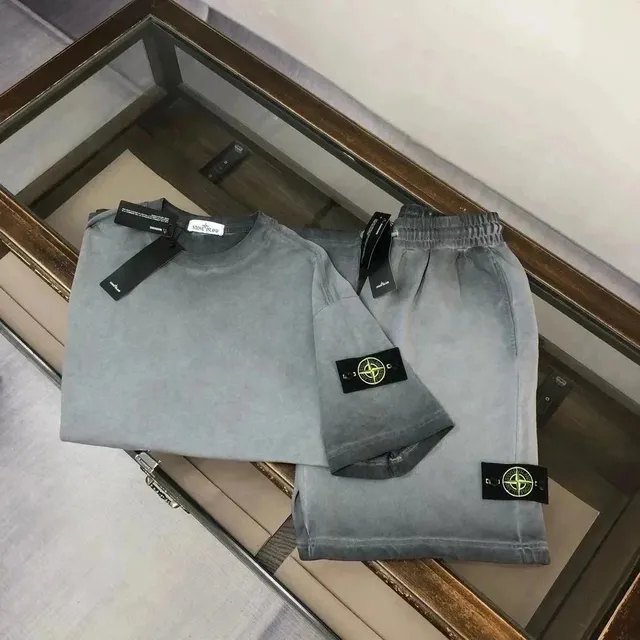 Stone Island Cotton Set Washed Grey