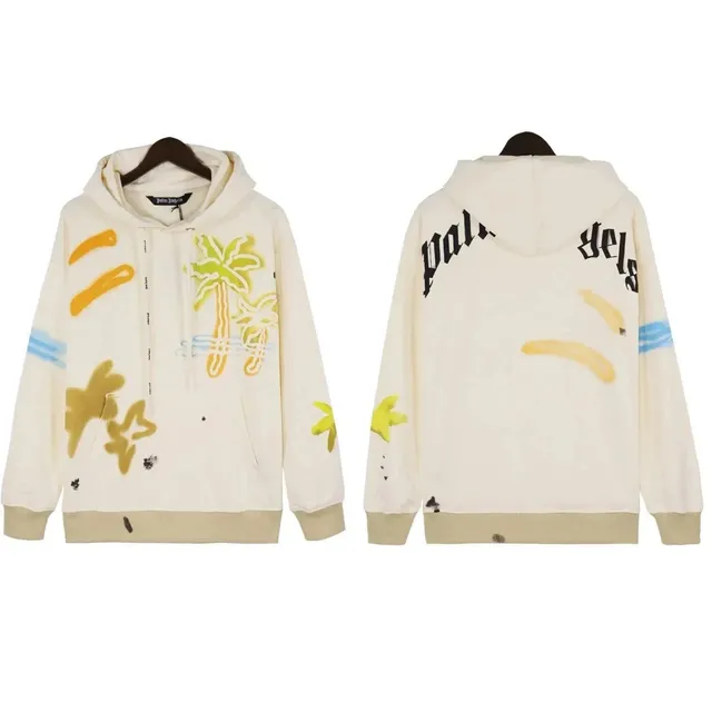 Palm Angels Hoodie Palm Tree Print