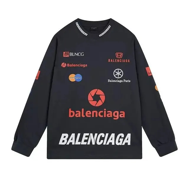Balenciaga Logo-Print Sweatshirt Multi-Logo
