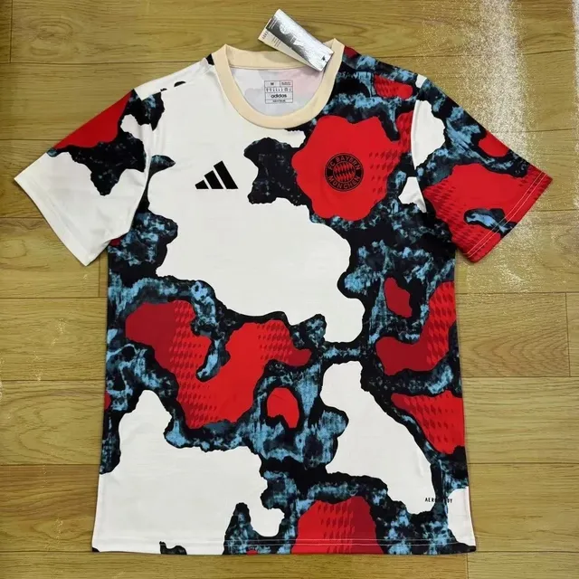 Adidas FC Bayern Munich Training Jersey Abstract Camo Print