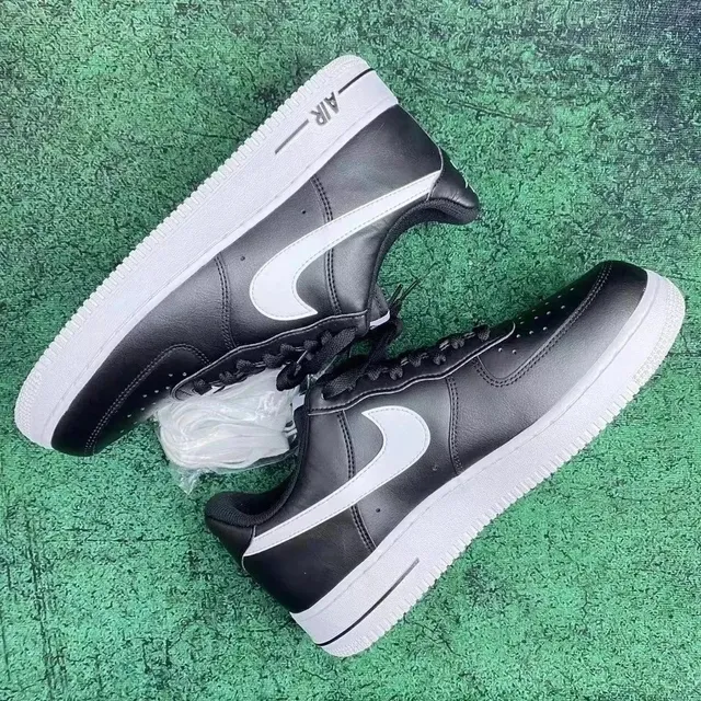 Nike Air Force 1 Low Triple Black with White Swoosh