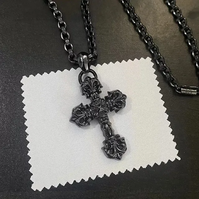 Chrome Hearts Cross Pendant Black IP Coated
