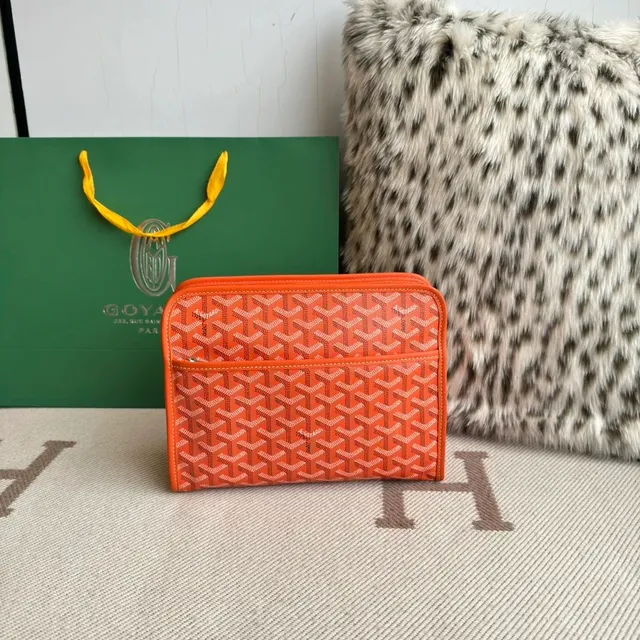 Goyard Saint Louis Pouch Goyardine Canvas