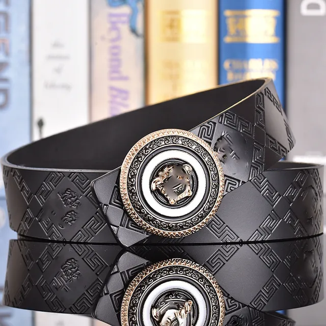 11 # Gold Buckle+Antique Medusa Black